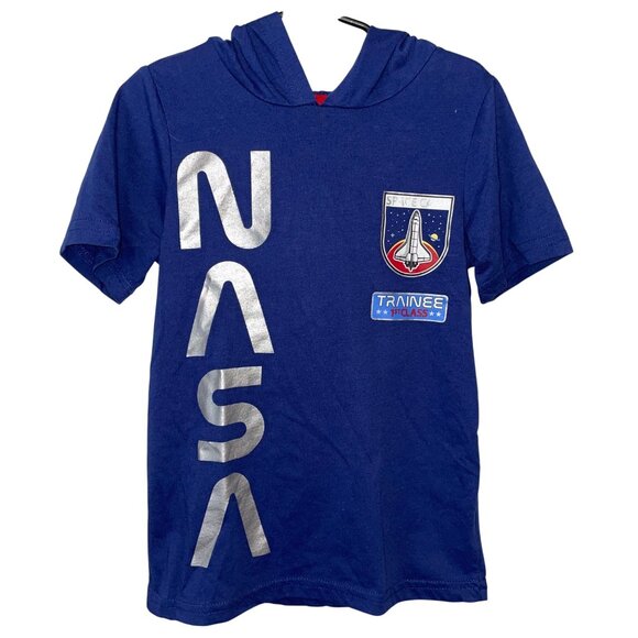 NASA Space Camp Trainee Kids Hooded T-Shirt Size 6 - Picture 1 of 5